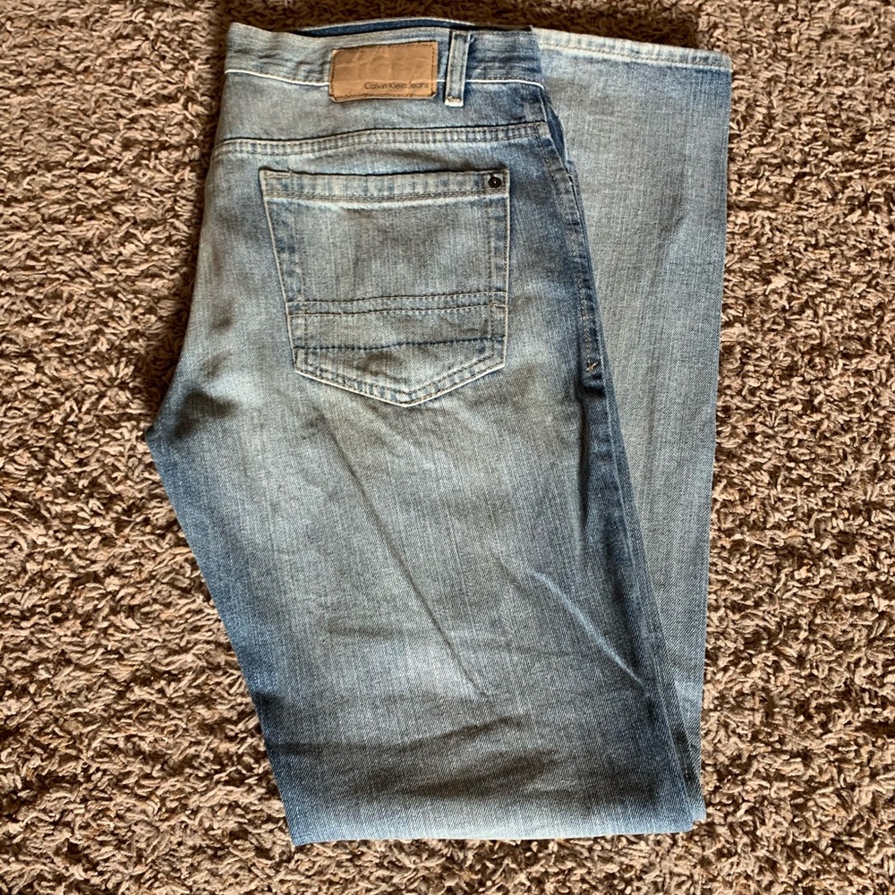 mens Calvin Klein bootcut jeans